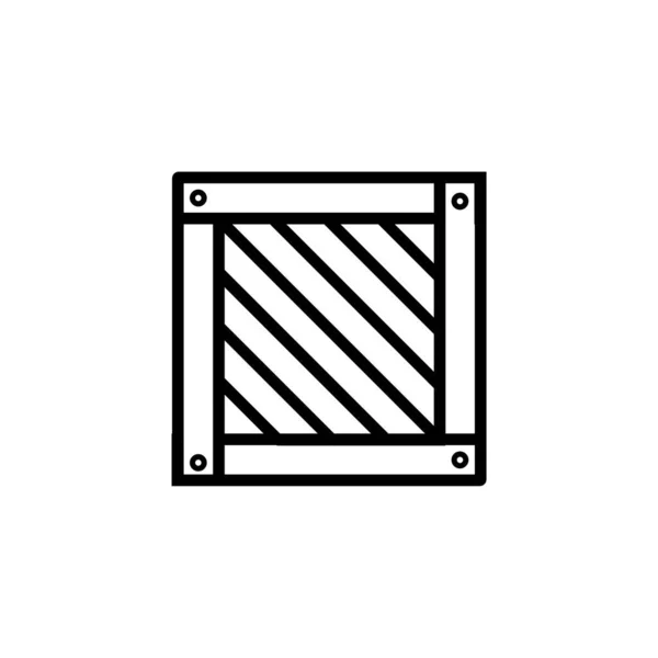ボックスのアイコンや近代的なライン スタイルのロゴ。Web サイトのデザインおよびモバイル アプリケーションの高品質黒のアウトライン ピクトグラム。白の背景にベクトル画像. — ストックベクタ