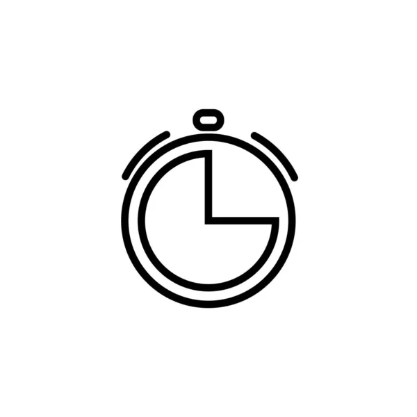 Beyaz arkaplanda kronometre simgesi. Vektör illüstrasyonu. — Stok Vektör
