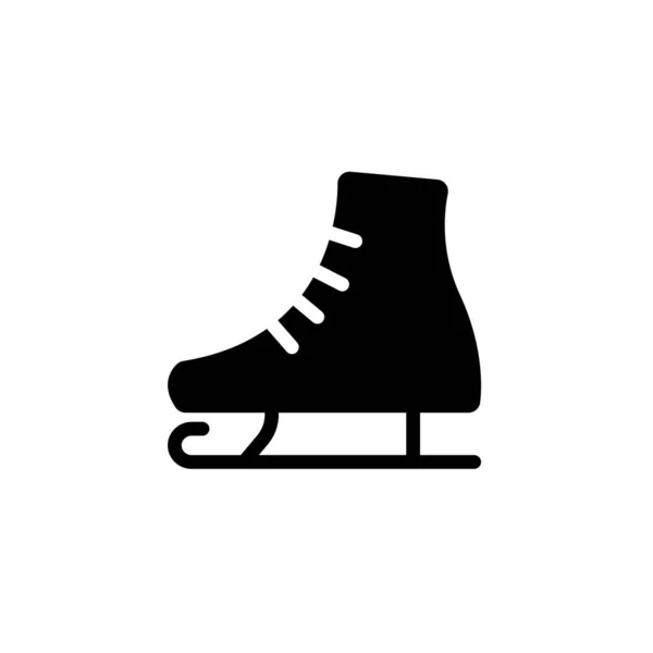Simplified illustration of an ice skate to be used as a symbol or sign — Stock Vector