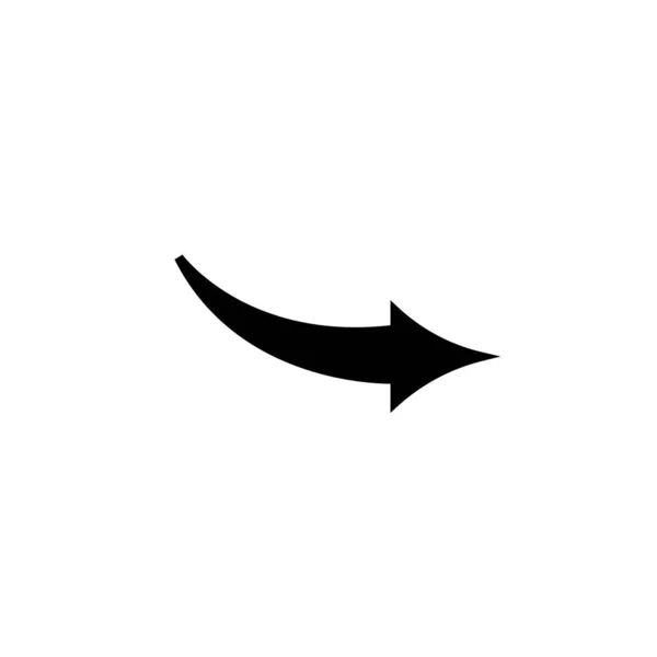 Pfeil-Symbol, Pfeil-Symbol-Piktogramm, Pfeil-Symbol-Vektorabbildung, isoliertes Pfeil-Icon nach hinten. — Stockvektor