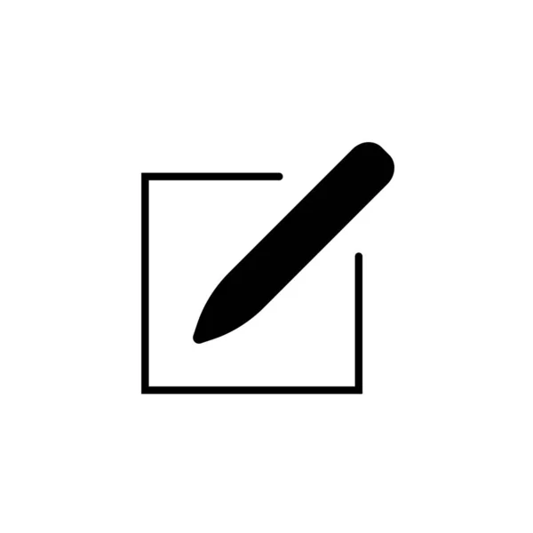 Nota pegajosa, modelo do projeto do logotipo do vetor do ícone do bloco de notas — Vetor de Stock