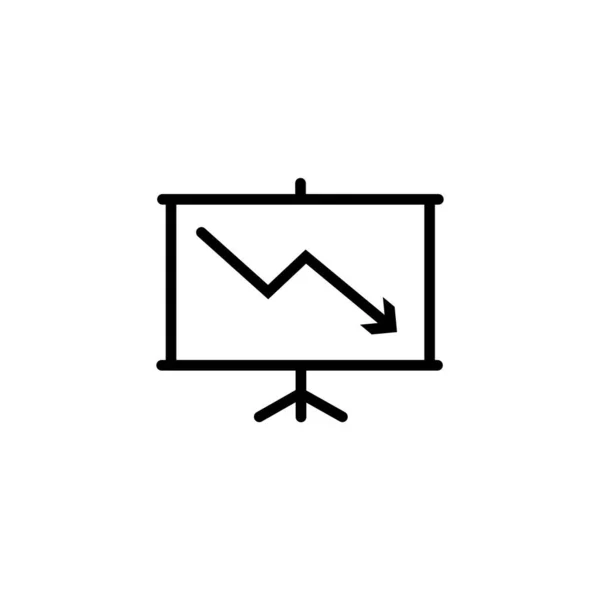 Statistisch icoon. Presentatie bord. Defaulted chart symbool. Kalender, tandwieltje en download pijltjes. Gekleurde platte web pictogrammen. Vector — Stockvector