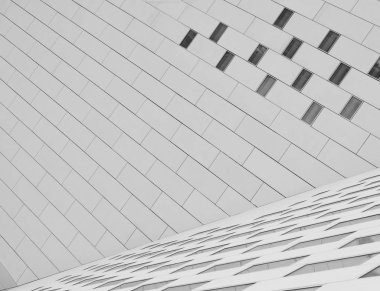 Mimari modern et doku avec un rendu en trois boyutları.