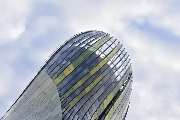 Cit Vin Bordeaux Frankreich Architektur Modern Futuriste Verre Forme Bouteille — Stockfoto