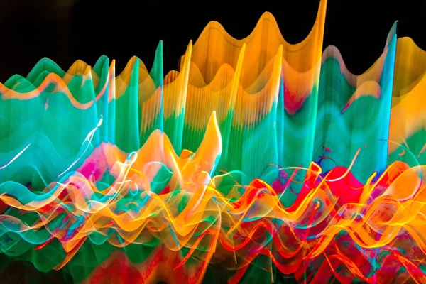 Dalgalı renk ışıkları hareket.  