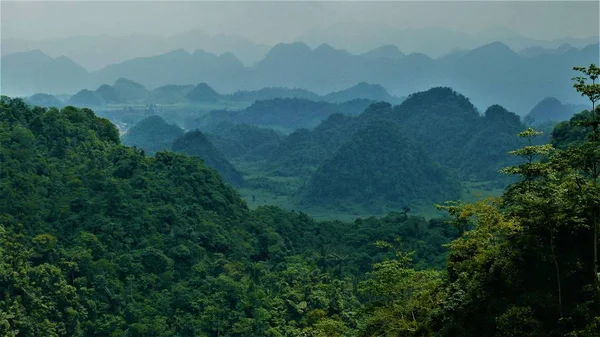 Campos Arroz Montaña Vietnam Landscape —  Fotos de Stock