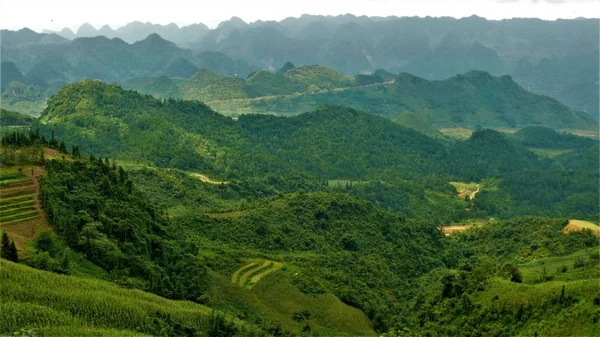 Landscape North Vietnam Mountains Rice Fields — Stock Photo, Image