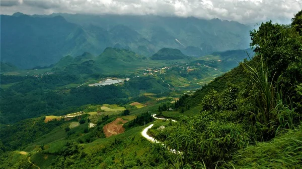 Landschap Van Noord Vietnam Bergen Rijstvelden — Stockfoto