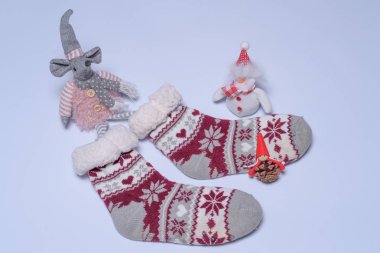 oyuncak fare ve oyuncak kardan adam Noel 'i