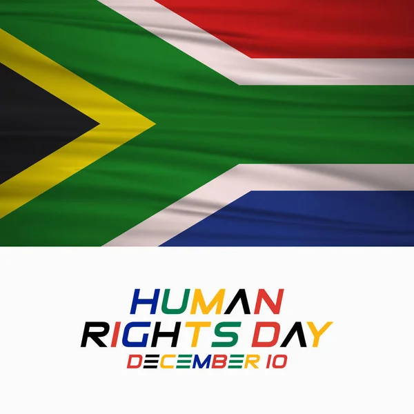 Ilustración Vectorial Sobre Tema Del Día Internacional Los Derechos Humanos — Vector de stock