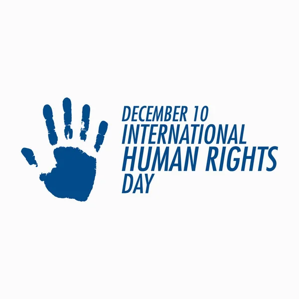 12月10日国际人权日主题的矢量图解 — 图库矢量图片