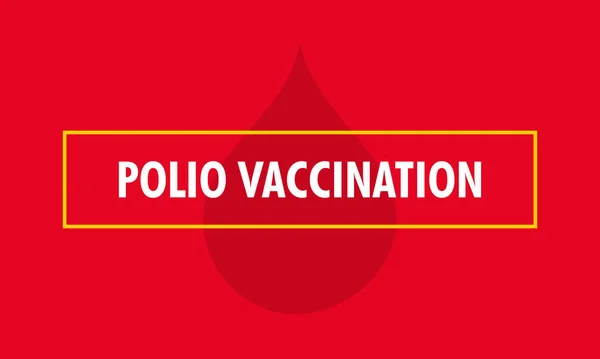 Campaña Sensibilización Sobre Tema Fin Virus Polio Ilustración Vectorial — Vector de stock