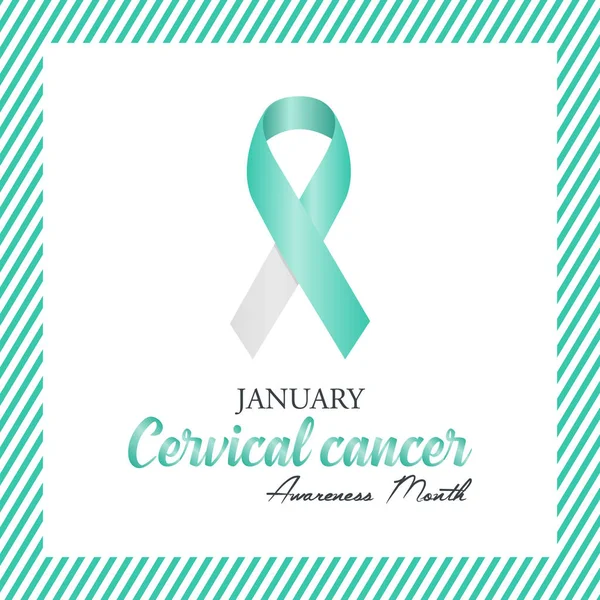 Vector illustration on the theme of Cervical Health awareness month of January.