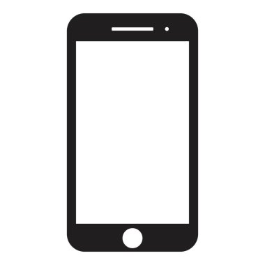 Akıllı telefon vektör simgesi, Mobil illüstrasyon.
