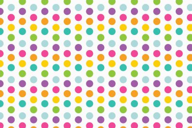 Kağıt, duvar kağıdı, kapak, tekstil, kumaş, dekorasyon, dekupaj ve diğer şeyler için Vektör Polka Doku Deseni tasarımı çizimi.