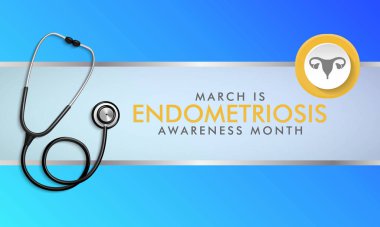 Vector illustration on the theme of National Endometriosis awareness month of March.