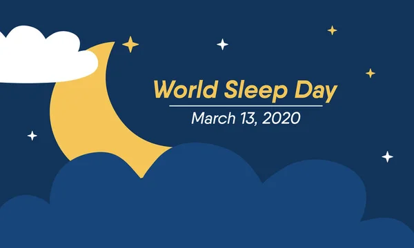 ภาพเวกเตอร ยวก อของว นนอนหล บโลกท งเกตเห นในว นาคม — ภาพเวกเตอร์สต็อก