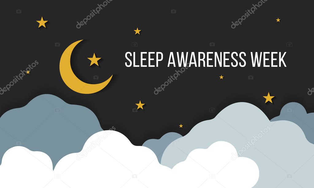 Vector illustration on the theme of National Sleep Awareness Week Observed in March.