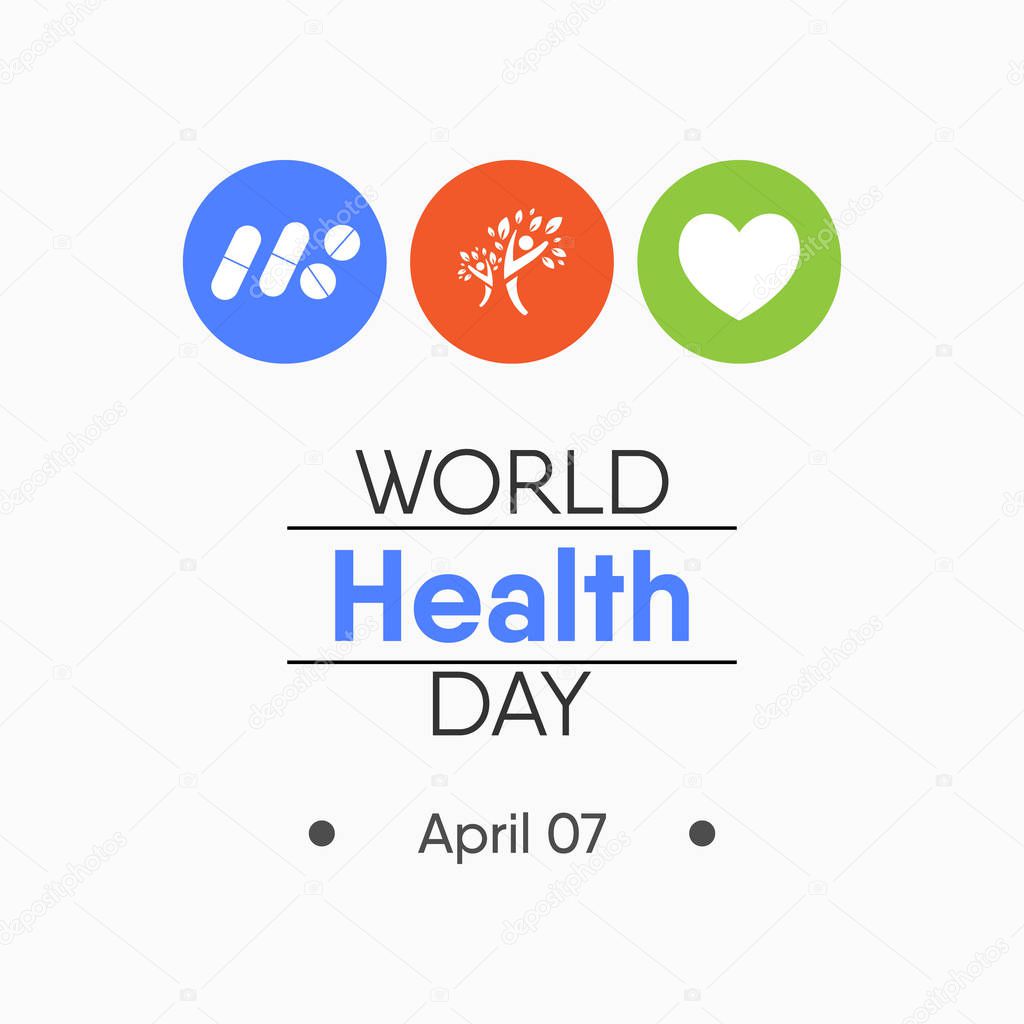 Vector illustration on the theme of World Health Day observed on April 7th every year.