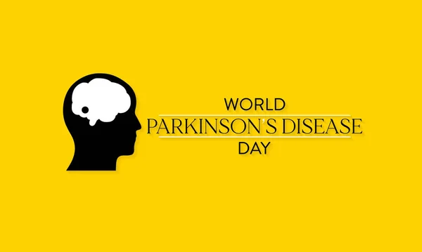 Ilustração Vetorial Sobre Tema Dia Mundial Doença Parkinson Observado Abril — Vetor de Stock