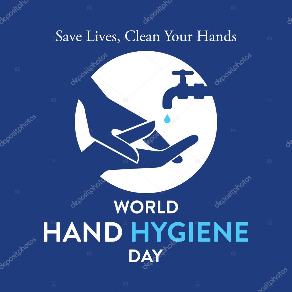 Vector illustration on the theme of World Hand Hygiene day observed on May 5th every year.