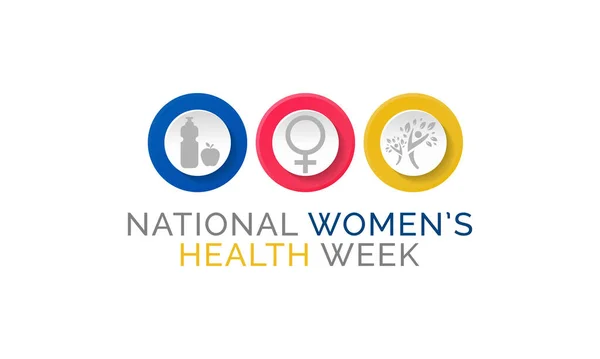 Vektorillustration Zum Thema Nationale Woche Der Frauengesundheit Beginnt Jedes Jahr — Stockvektor