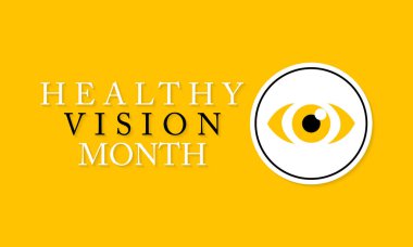 Mayıs ayının Sağlıklı Görüş teması üzerine vektör illüstrasyonu