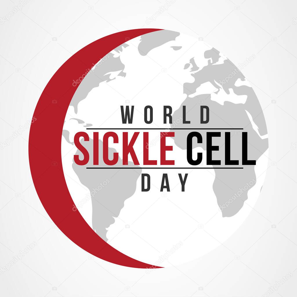 Vector illustration on the theme of World Sickle Cell day observed each year on June 19th worldwide.