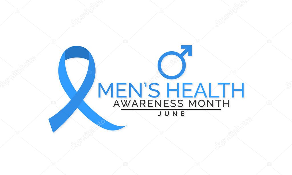 Vector illustration on the theme of National Men's Health awareness month observed each year during June.