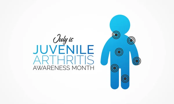 Vector Illustration Theme Juvenile Arthritis Awareness Month Observed Each Year — Stock Vector