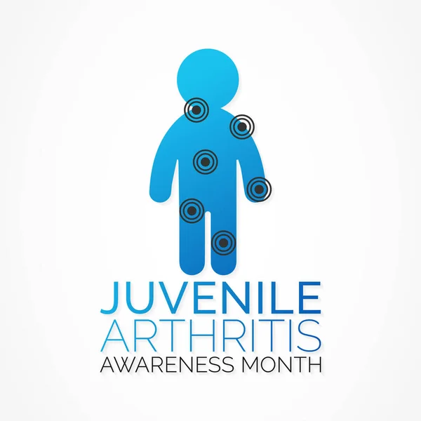 Vector Illustration Theme Juvenile Arthritis Awareness Month Observed Each Year — Stock Vector