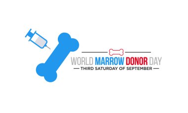 Dünya Marrow Bağış Günü konulu vektör illüstrasyonu her yıl Eylül ayının üçüncü cumartesisinde tüm dünyada gözlemlenmiştir..