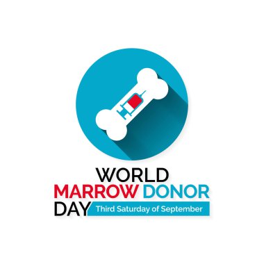 Dünya Marrow Bağış Günü konulu vektör illüstrasyonu her yıl Eylül ayının üçüncü cumartesisinde tüm dünyada gözlemlenmiştir..