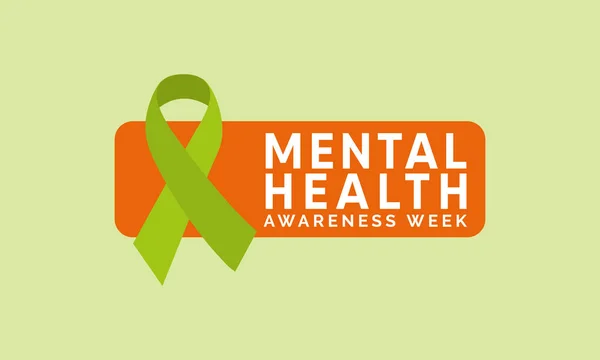 Mental Health Awareness Una Campaña Anual Que Destaca Conciencia Salud — Vector de stock