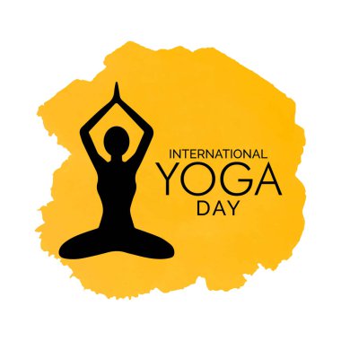Uluslararası Yoga Günü temasına ilişkin vektör illüstrasyon, her yıl 21 Haziran 'da tüm dünyada gözlemlendi. Yoga, Hindistan kökenli fiziksel, zihinsel ve ruhsal bir uygulamadır.