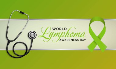 Dünya Lenfoma Farkındalık Günü konulu vektör illüstrasyonu her yıl 15 Eylül 'de tüm dünyada gözlemlenmiştir..