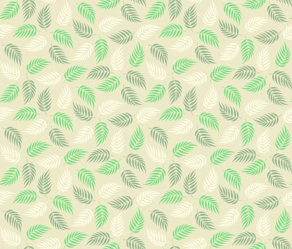 Fundo floral do vetor. Papel de parede de folha de palma tropical. Padrão de vetor sem costura . — Vetor de Stock