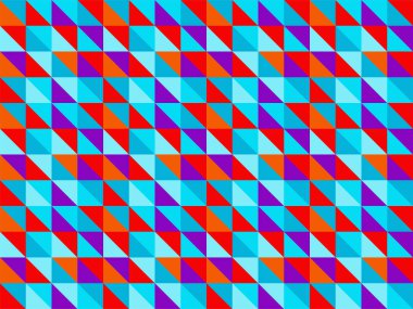 Üçgenlerin geometrik mozaiği, markalaşma, tekstil ve çocuk tasarımı için baskı
