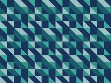 Üçgenlerin geometrik mozaiği, markalaşma, tekstil ve çocuk tasarımı için baskı