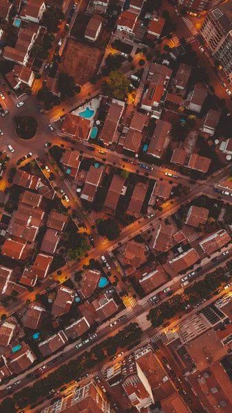 aerial street view of Barcelona, Spain