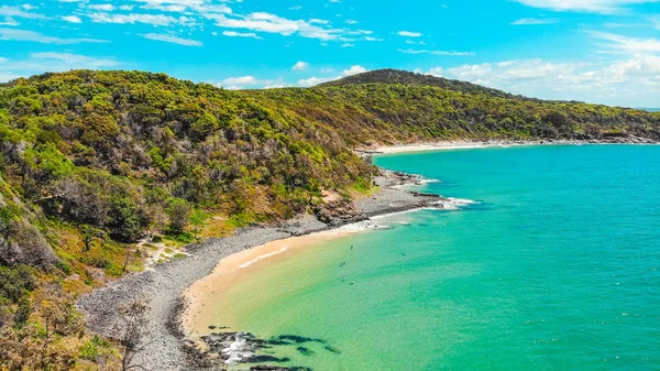 Incrível Vista Aérea Praia Tropical Ondas Marinhas Azuis — Fotos gratuitas