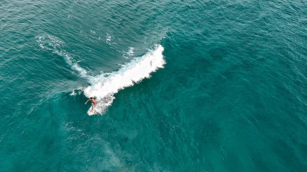 Okyanusa Sıçrıyor Sörfçü — Ücretsiz Stok Fotoğraf