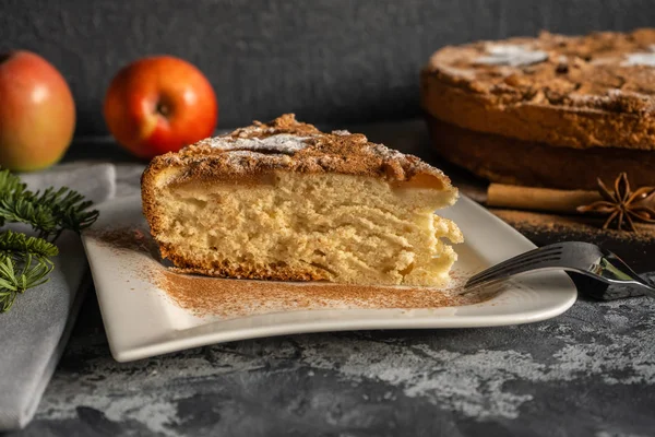 Яблучний пиріг з корицею Ліцензійні Стокові Зображення