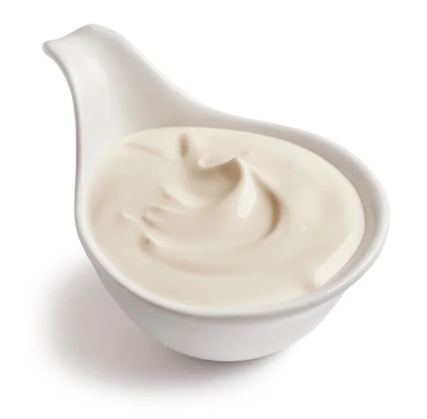 Bowl of sour cream — Zdjęcie stockowe