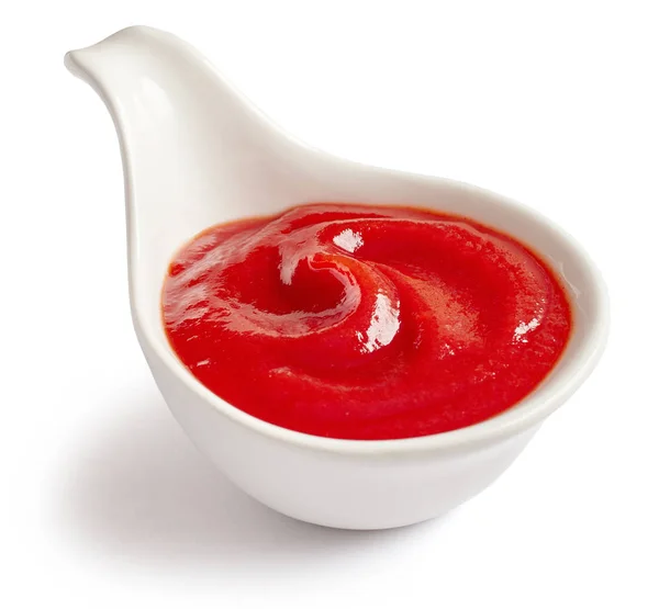 Schüssel Tomatensauce — Stockfoto