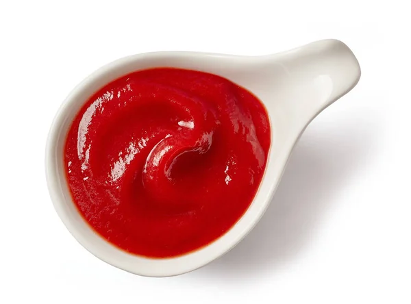 Schüssel Tomatensauce — Stockfoto