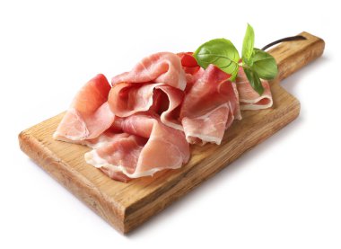 Prosciutto ahşap kesme tahtası üzerinde