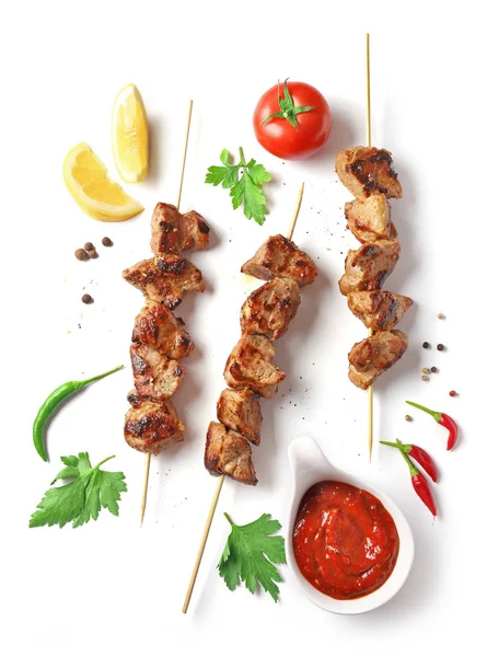 Carne de porco Shish kebab — Fotografia de Stock