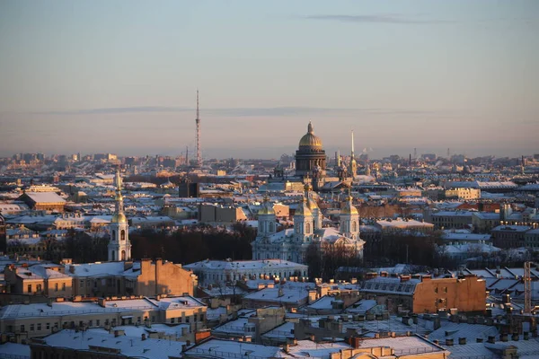 Pohled Město Petrohrad Výšky — Stock fotografie