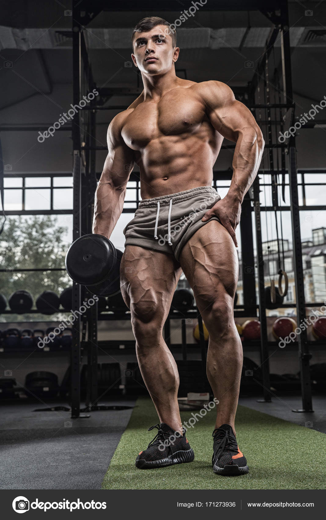 Tall and muscular